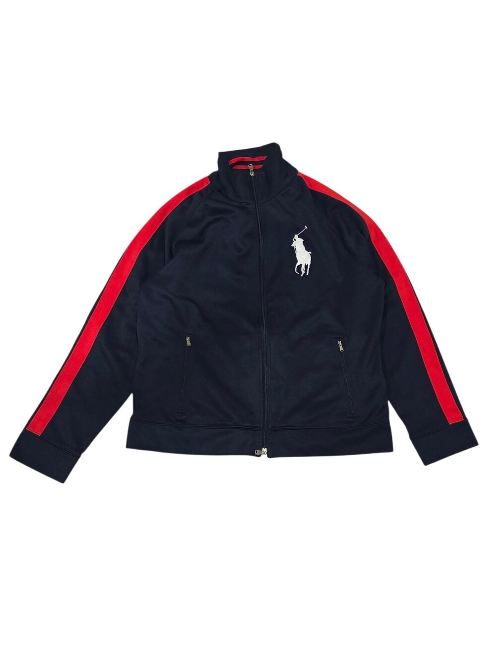 Polo Ralph Lauren Big Pony Men’s Track Jacket USA Size XL Navy/Red/White - Picture 2 of 14